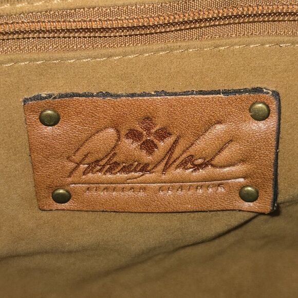 Patricia Nash Ferrara Rust Red 100% Leather Frame Satchel Handbag 14.75"X7.5"X3" - Picture 10 of 14